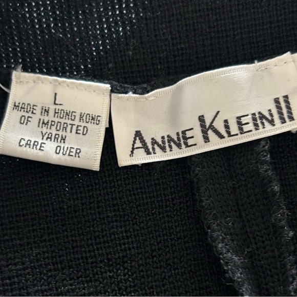 Anne Klein II Long Wool Button Up Long Sleeve Cardigan Sweater Dress - Large - Picture 7 of 15